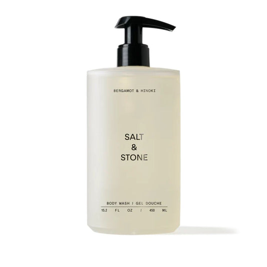 Salt & Stone 佛手柑+檜木 抗氧化沐浴露 - 450ml | 敏感肌適用