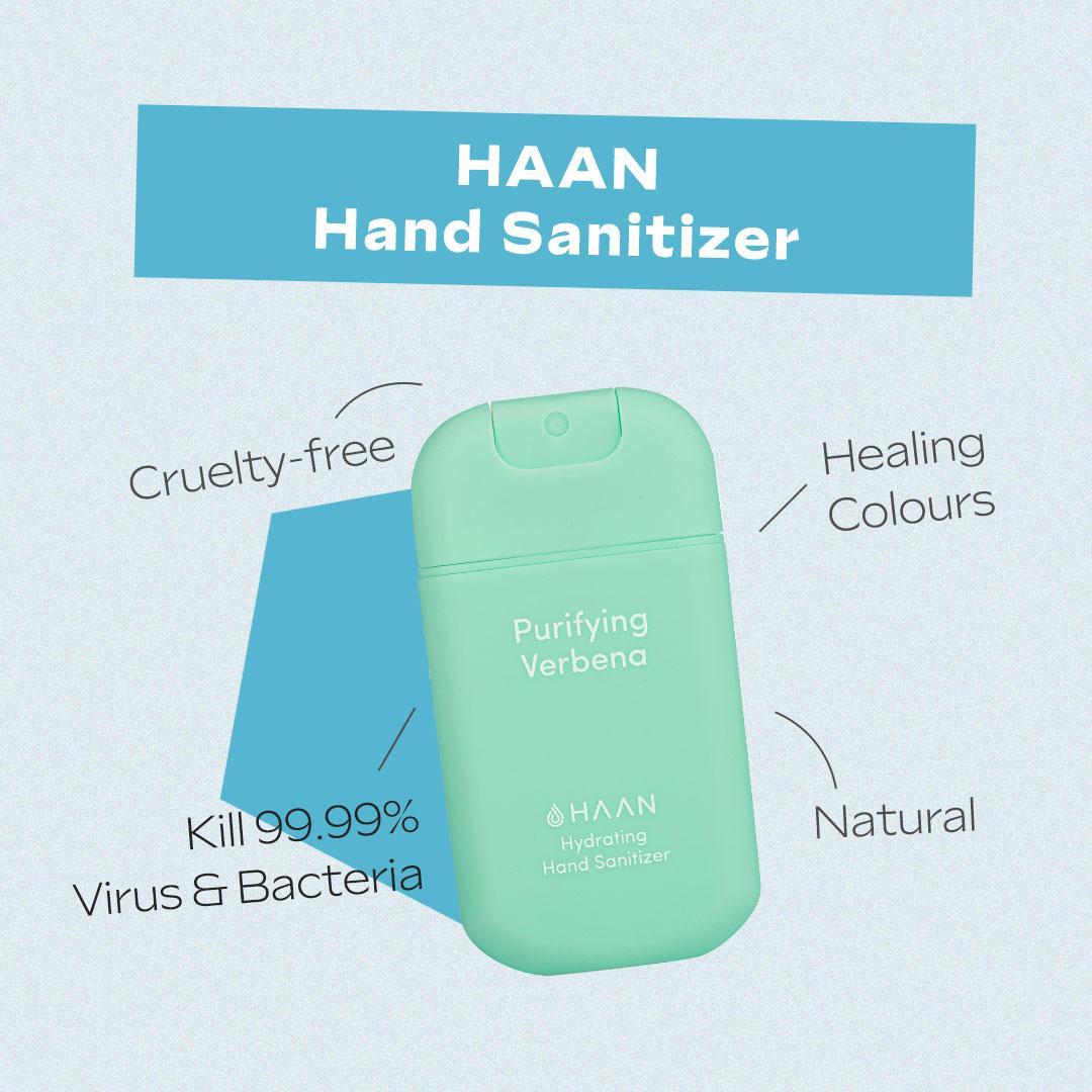 HAAN 便攜式消毒潔手噴霧+補充裝 (10種香味) | 天然純素配方