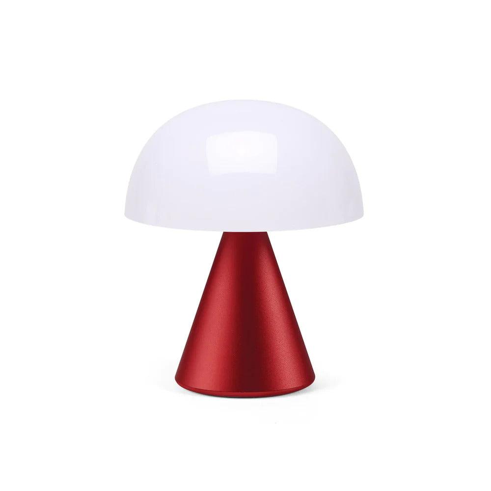 Lexon LED蘑菇小夜燈  - 深紅色