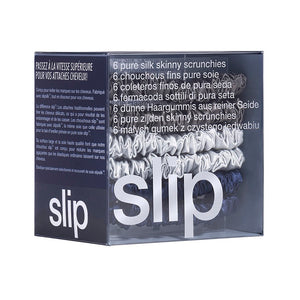 Slip Pure Silk Skinny Scrunchies - 海軍藍色