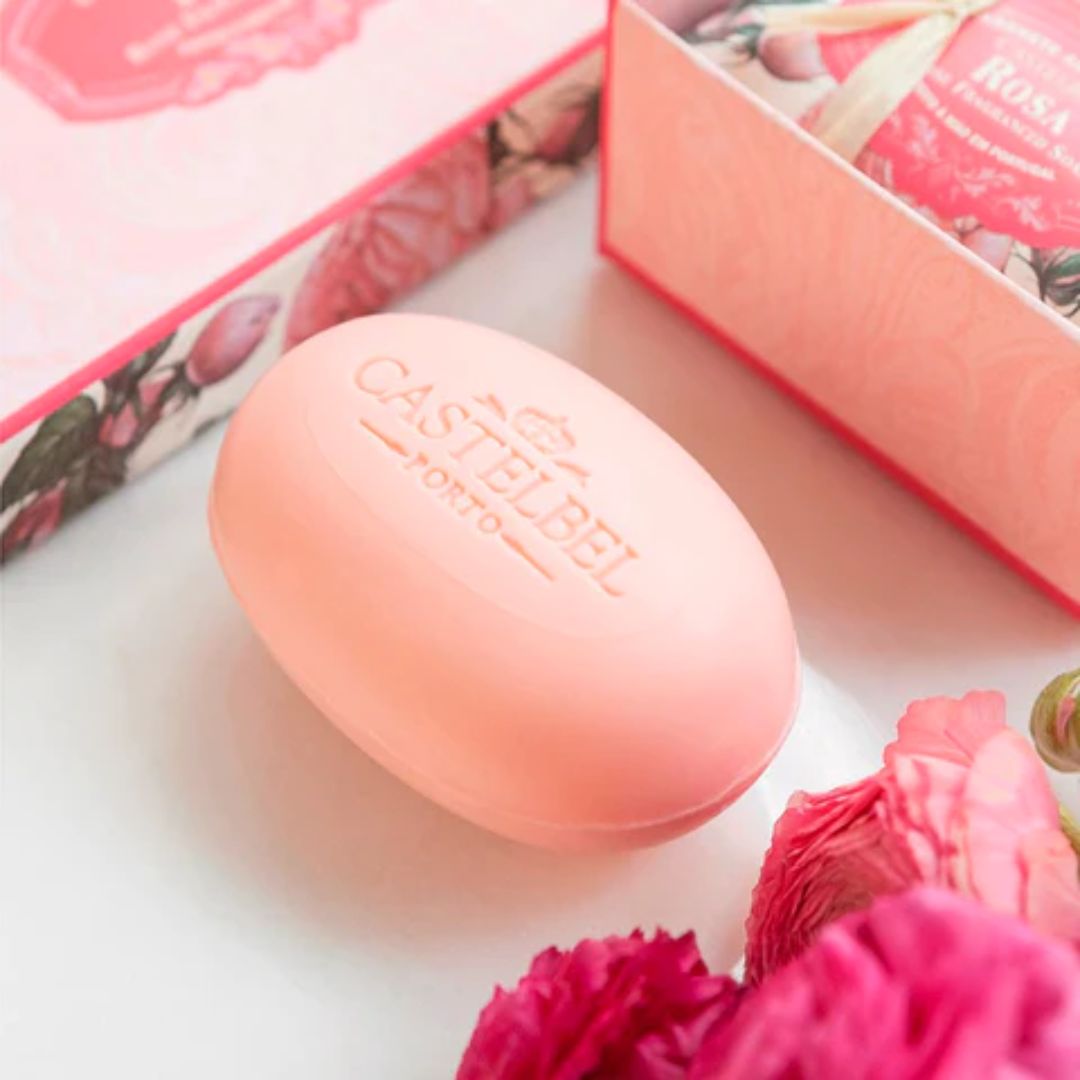 Castelbel 玫瑰香皂套裝 粉紅色 150g x 3
