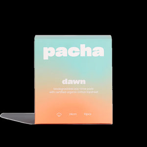 Pacha 黎明 有機棉 24cm 日用衛生巾 - 10片 | 90% 自然分解